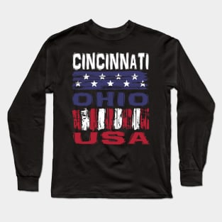 Cincinnati Ohio USA T-Shirt Long Sleeve T-Shirt